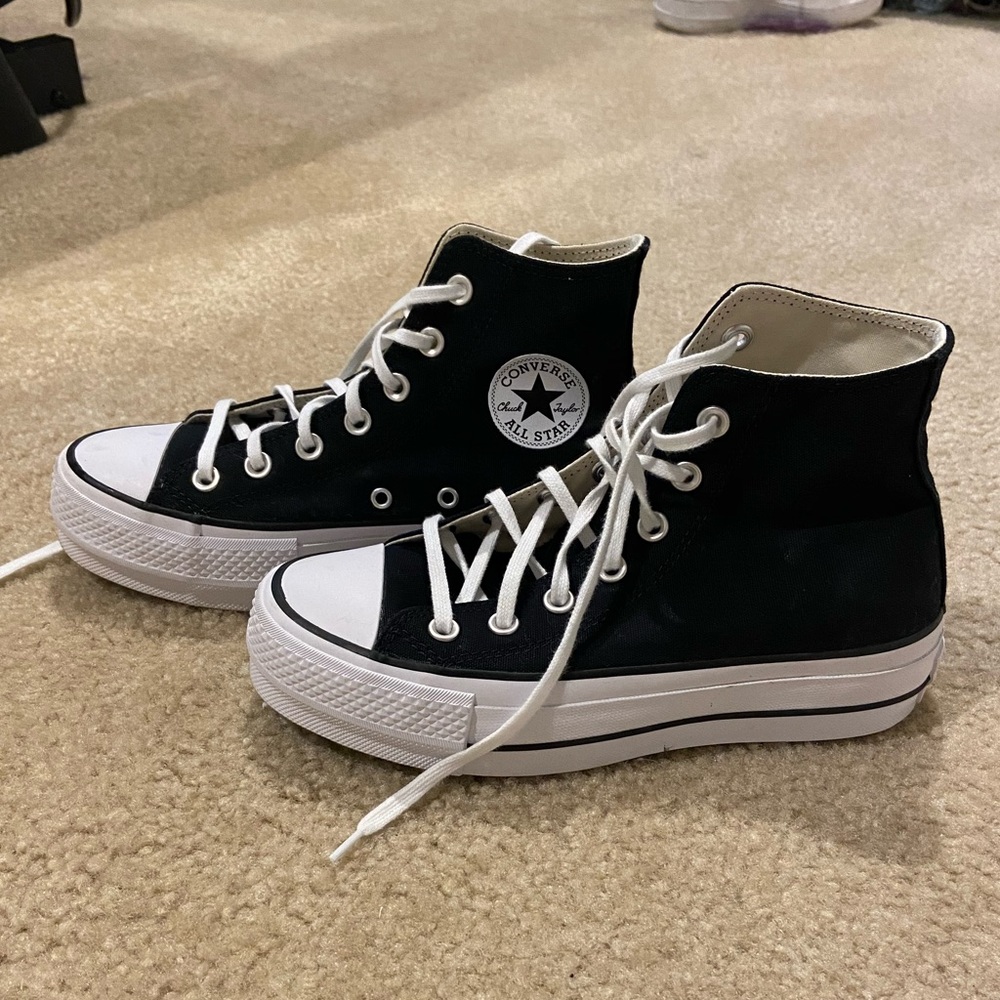 Black Platform Converse High Tops